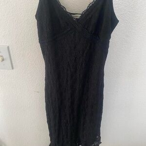 Elegant Black Lace Dress